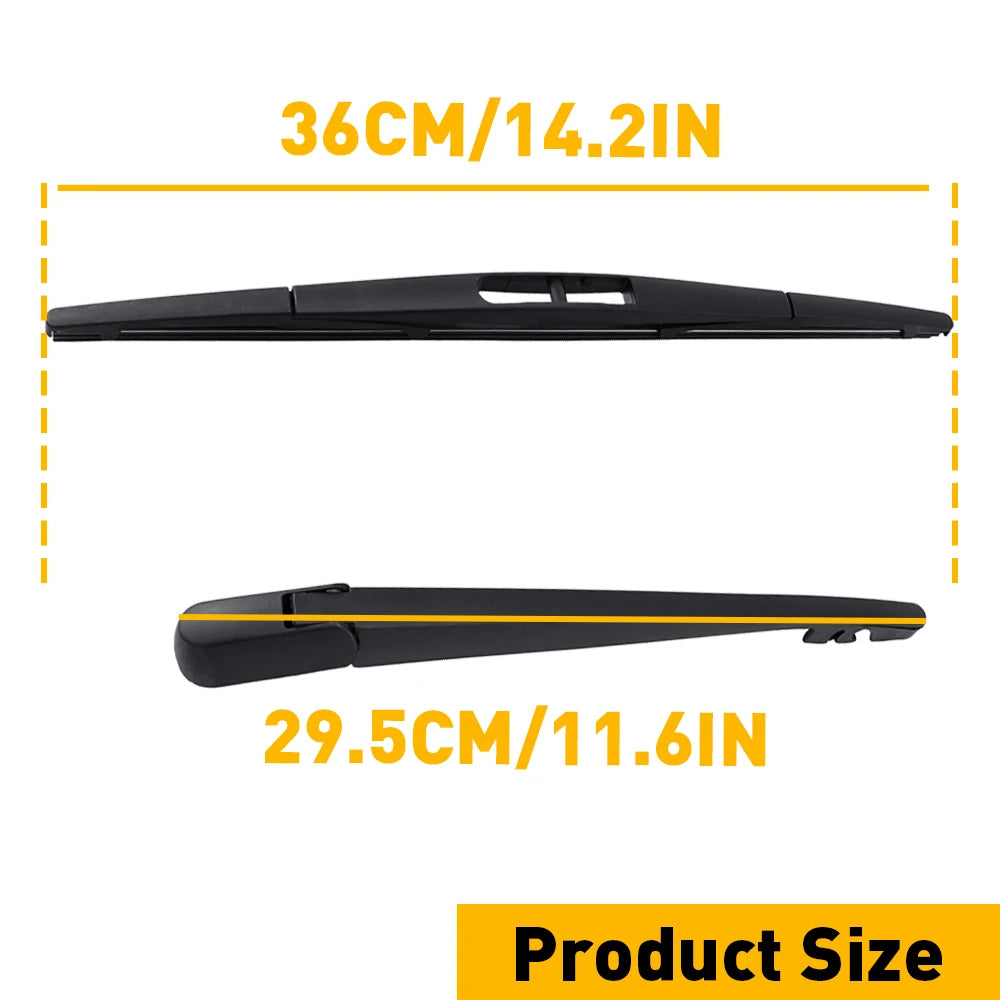 Black Rear Windshield Wipers Accessorie