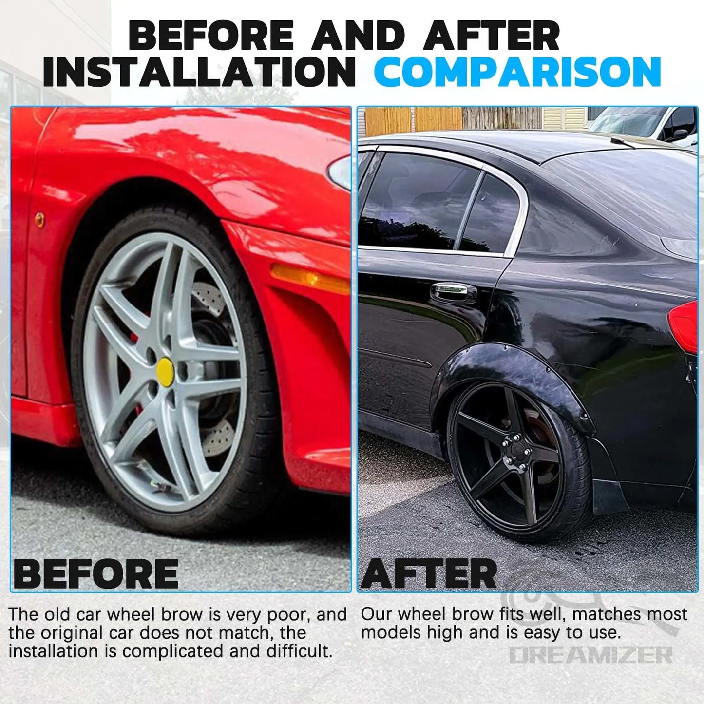 4PCS Universal Fender Flares