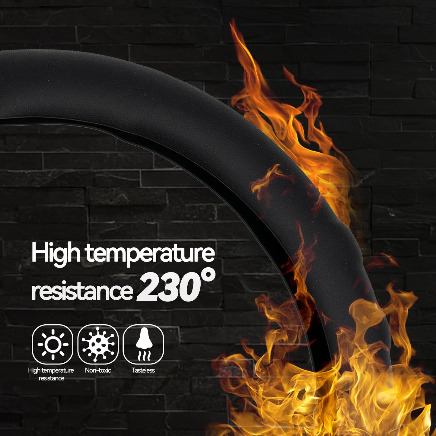 Anti-Slip Leather Steering Wheel Cover