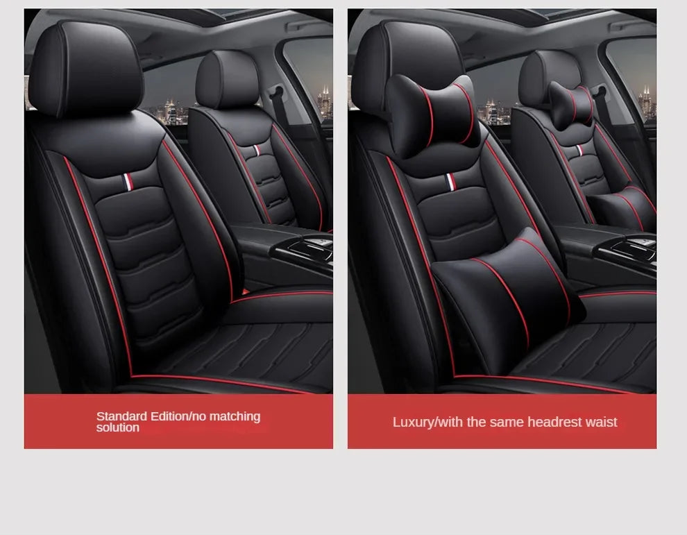 5-Seat Faux Leather Seat Cover