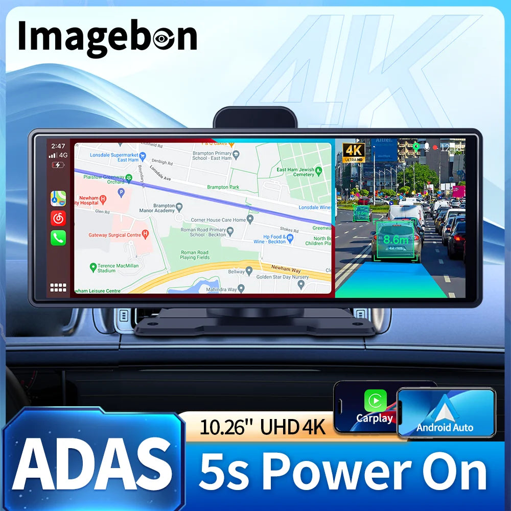 Wireless Android Carplay Night Dashcam