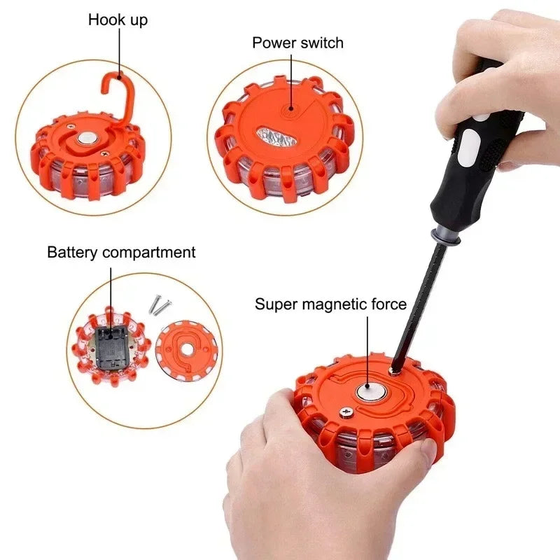 Battery LED Emergency Road Flares