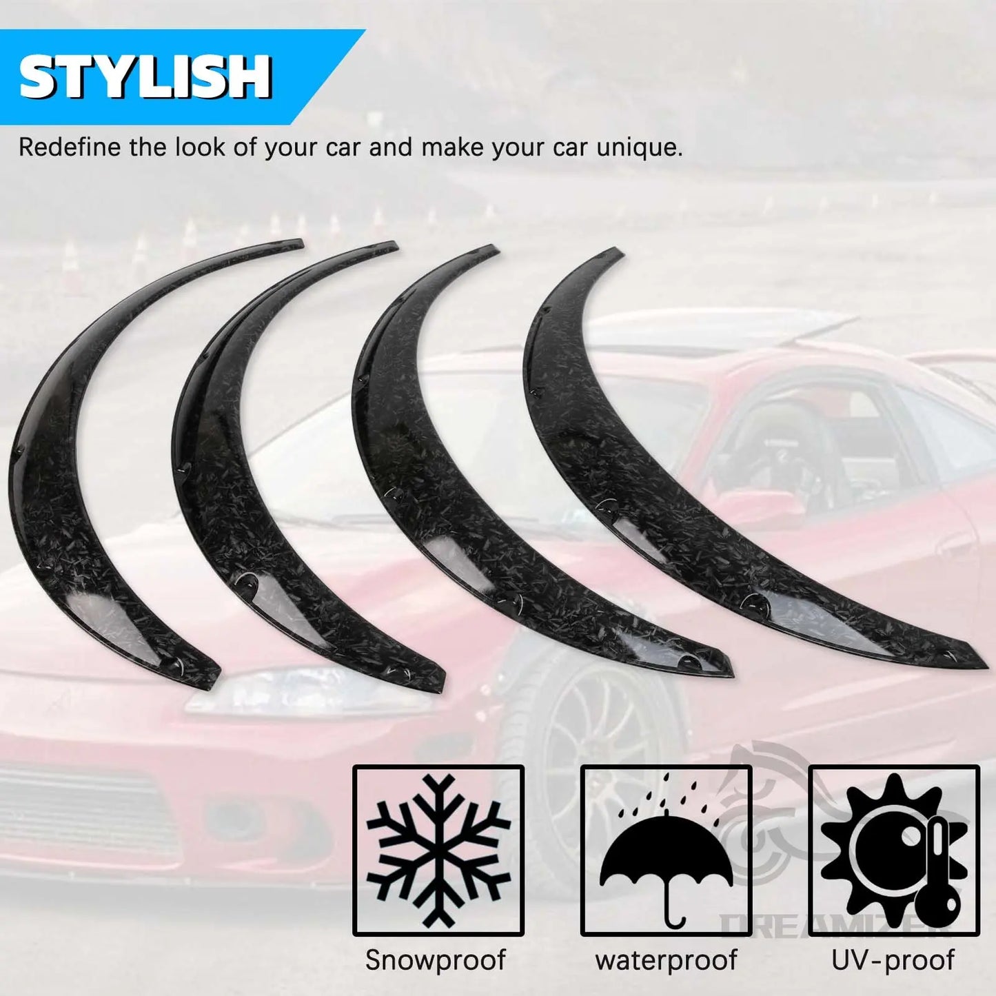 4PCS Universal Fender Flares