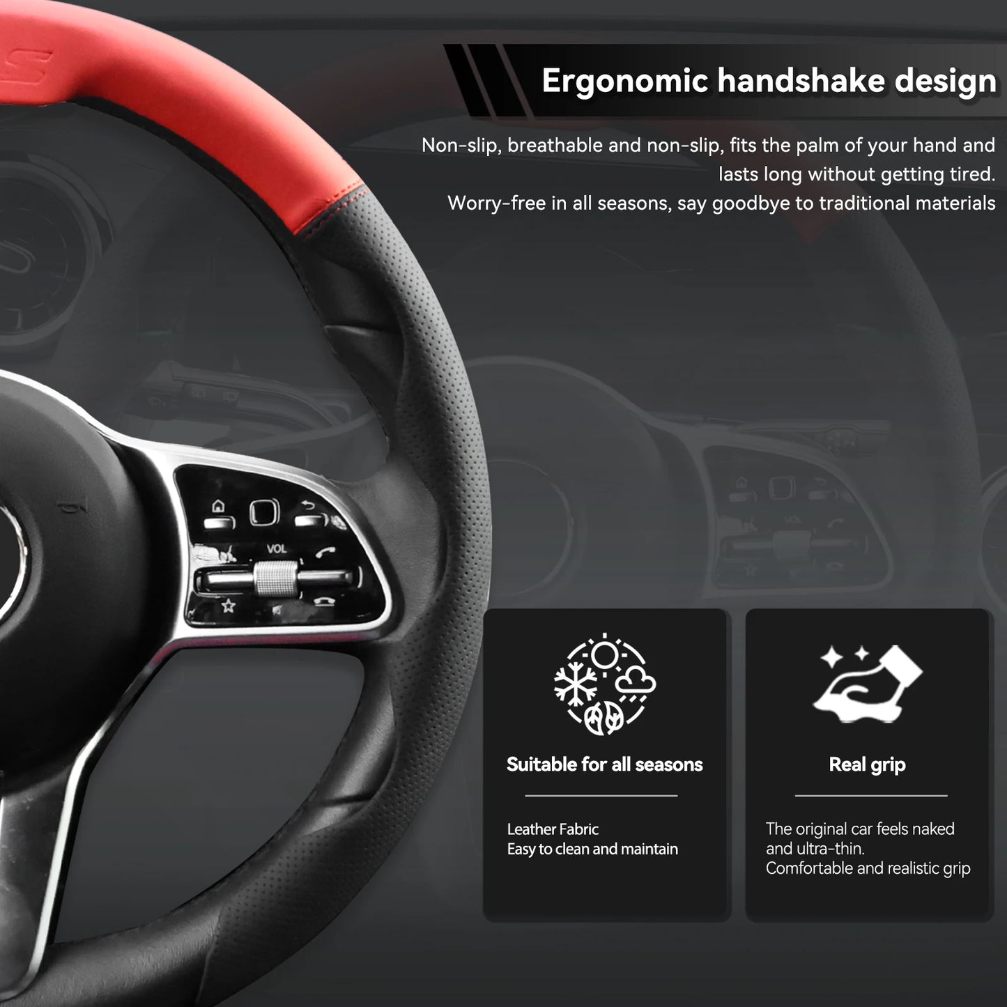 Universal Leather Steering Wheel