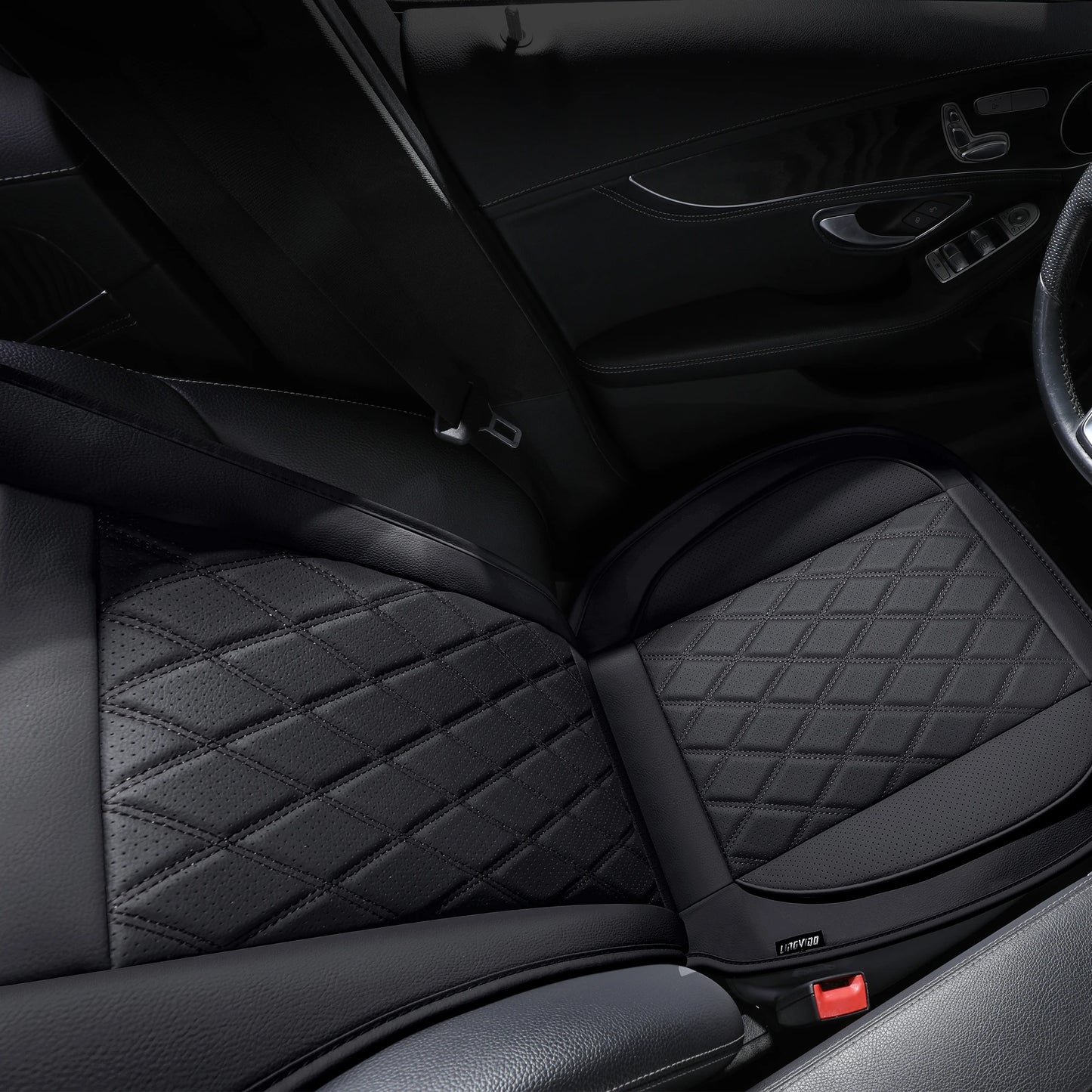 Black Leather Front Seat Covers