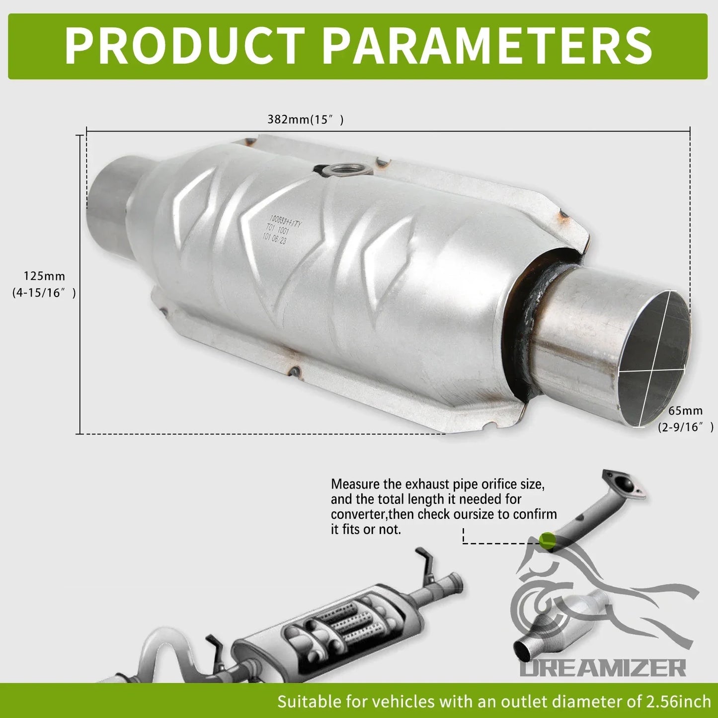 Universal Catalytic Converter Exhaust System