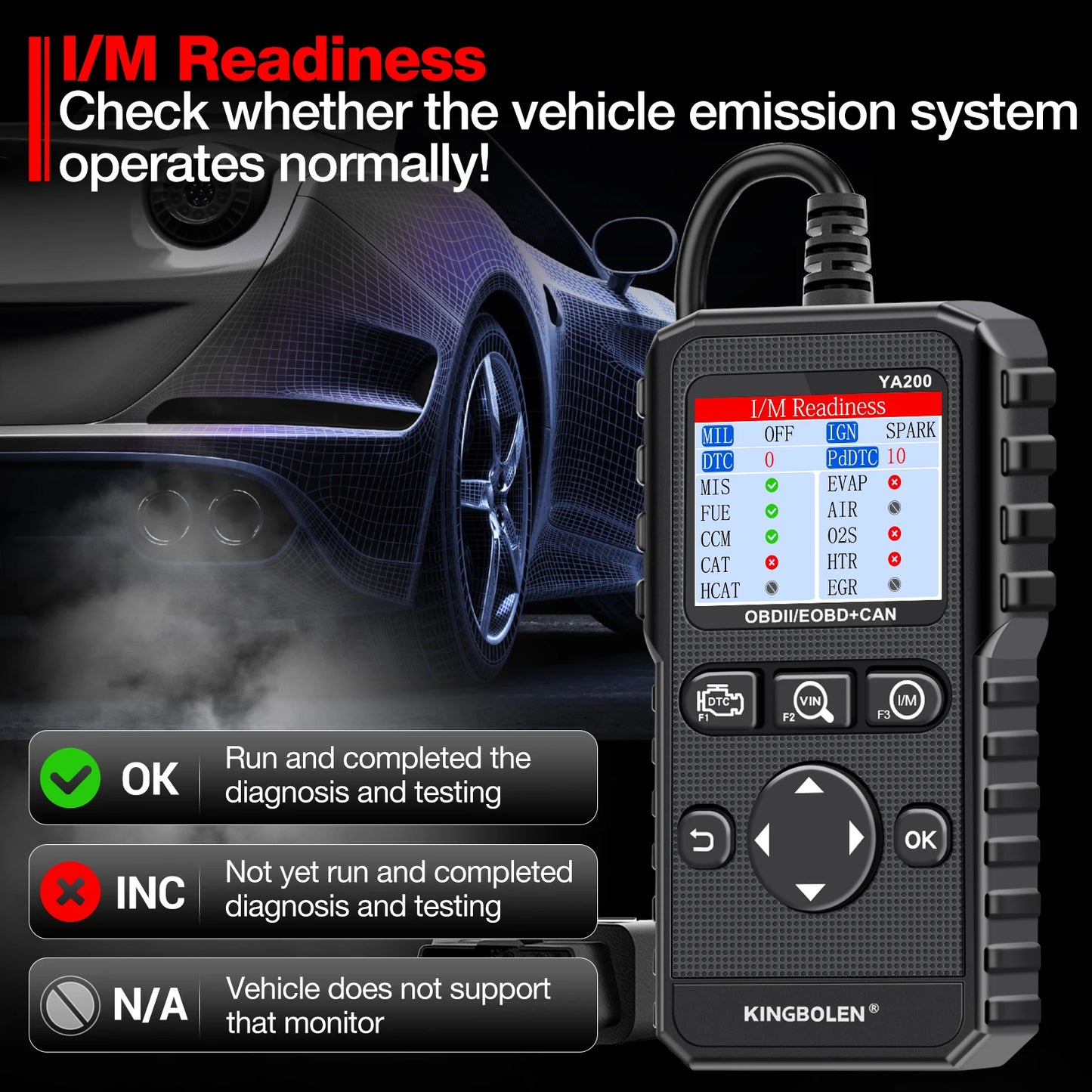 OBD2 Scanner Multilingual Car Diagnose Tool