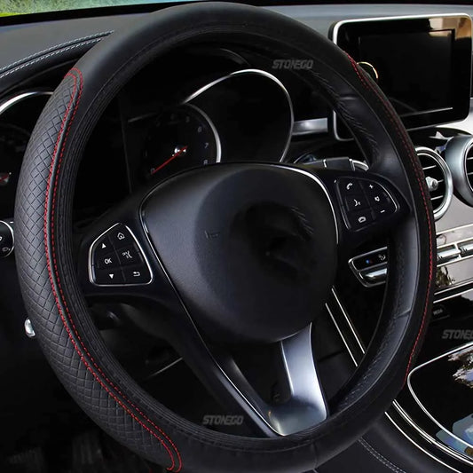 Anti-Slip Leather Steering Wheel Cover