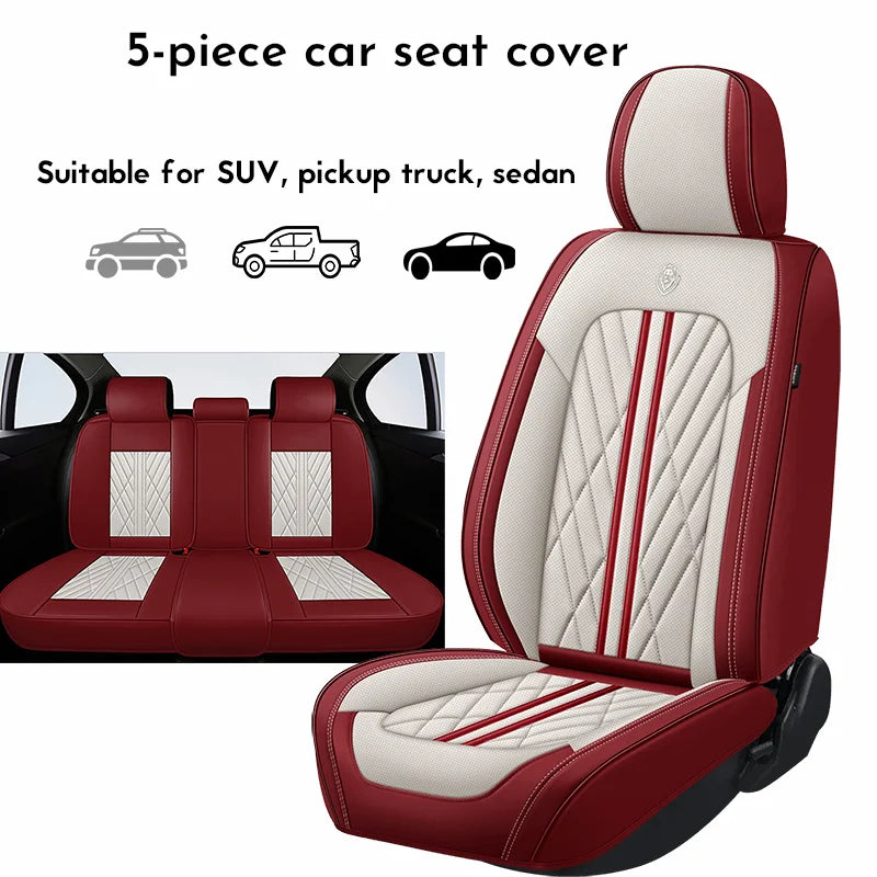 Car seat cover, universal model for 5 seats, suitable for SUV, sedan and pickup truck