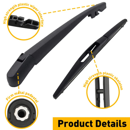 Black Rear Windshield Wipers Accessorie