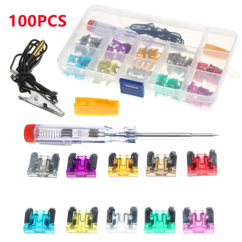 100PCS Car Fuse Kit