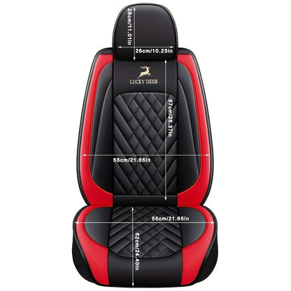 2 Universal Leather Front Seat Cover