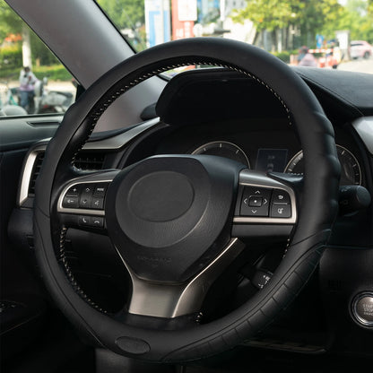 Anti-Slip Leather Steering Wheel Cover