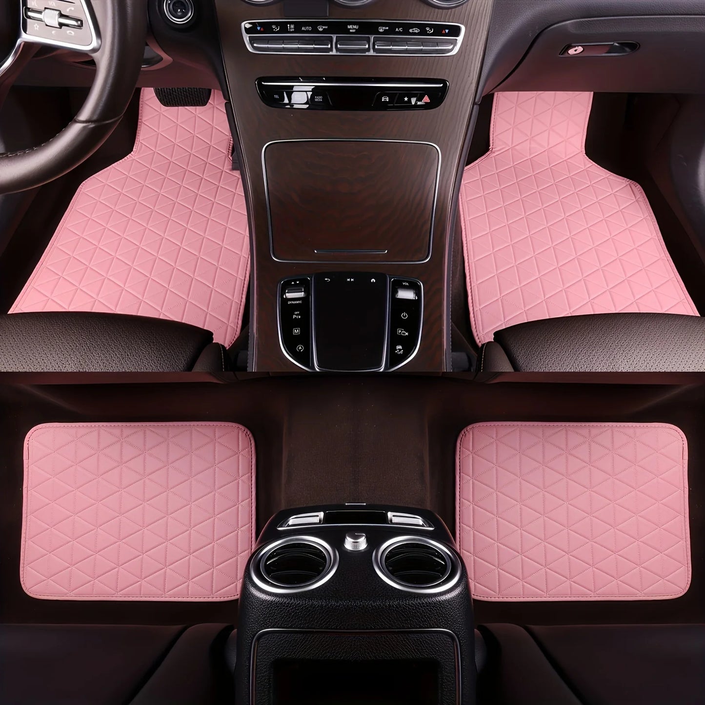 4PC Universal Leather Floor Mat